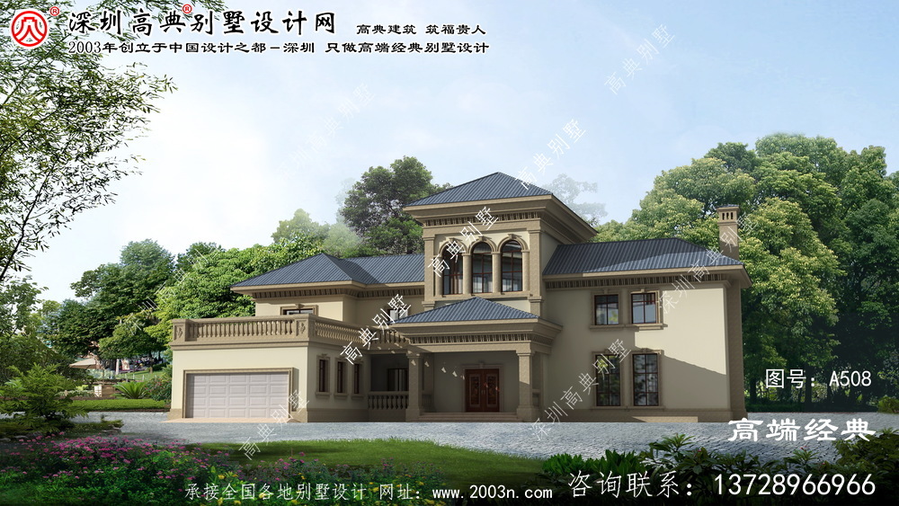 宁波市独栋2层复式别墅设计图