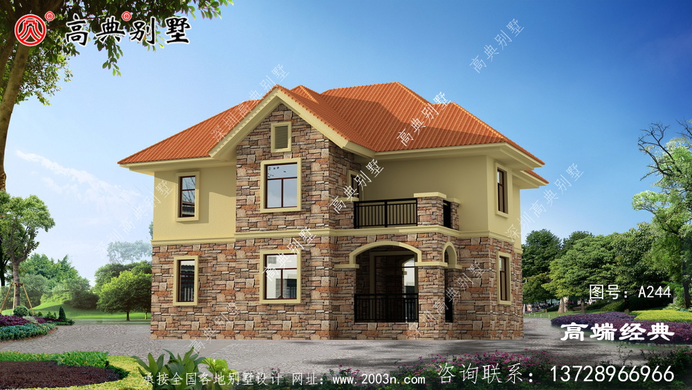 秦皇岛市二层别墅设计图纸，造价仅30万，让城里人羡慕吧！