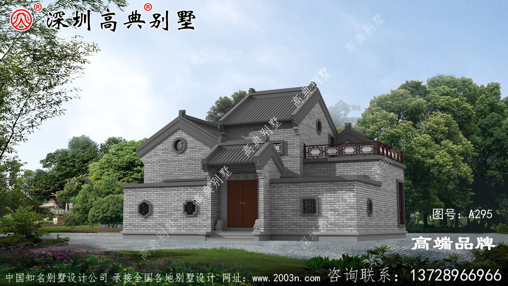 新中式别墅设计图，，造价经济，施工简单，美观又实用。